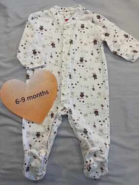 Mexx - long sleeve footed sleeper. Size 6 to  9 months